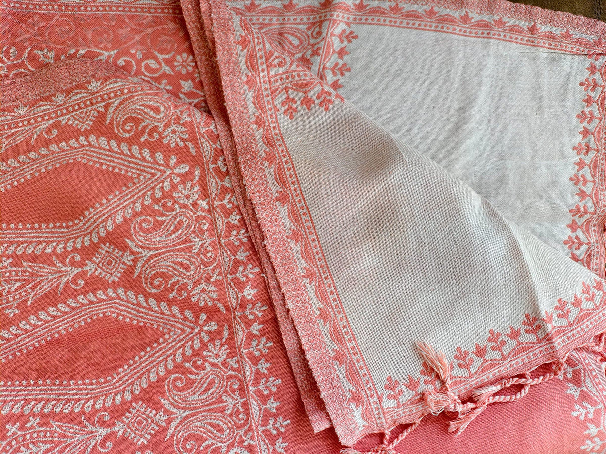 Peach Whisper Soft Woven Stole — product view 5
