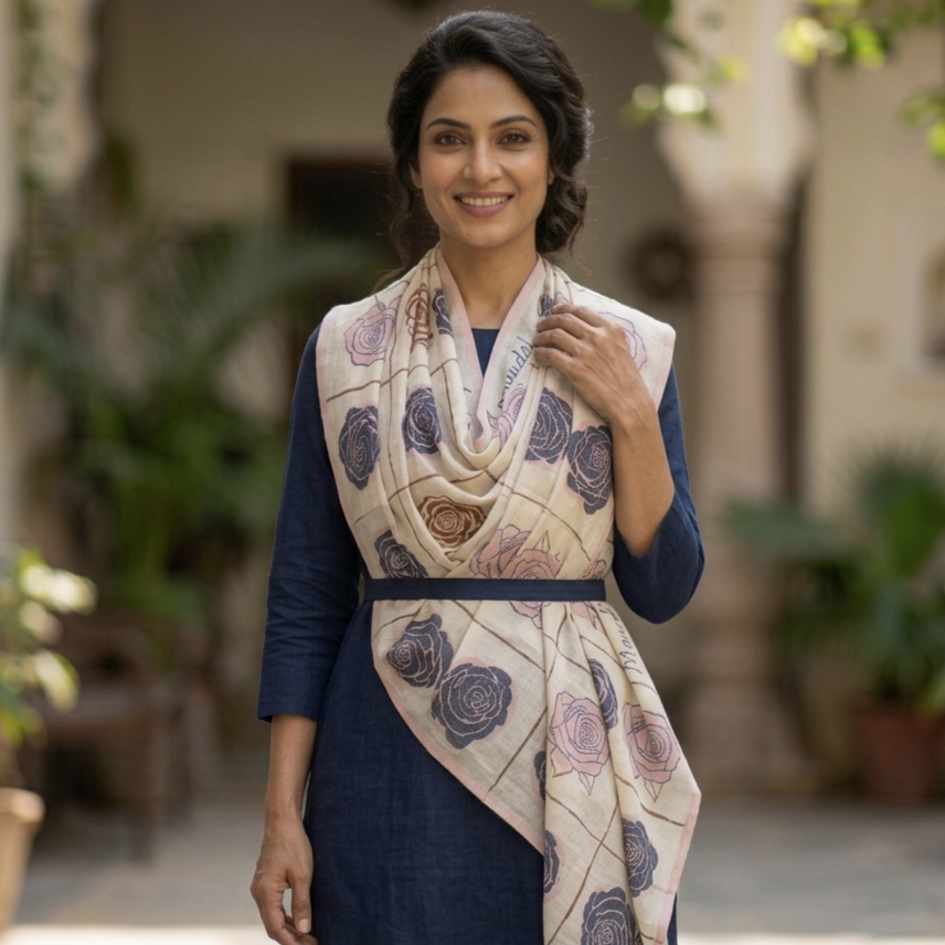 Naqsh Stole — product view 1