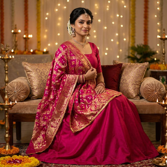 Mohar Bandhani Dupatta — product view 1
