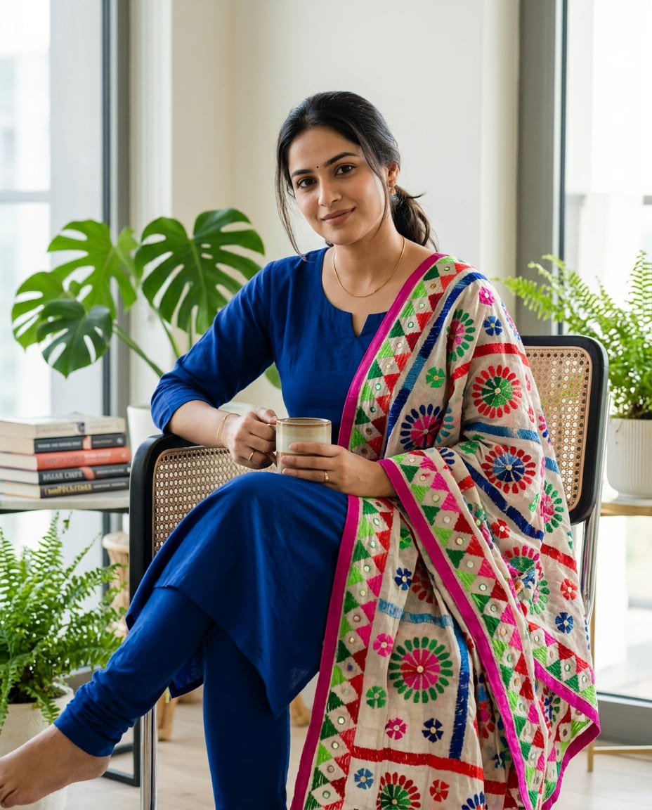 Rangoli Dupatta — product view 1