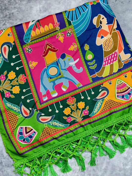 Leela Dupatta, Green — product view 1