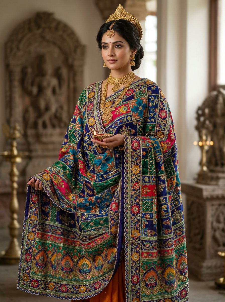Multicolor Dupatta — product view 1