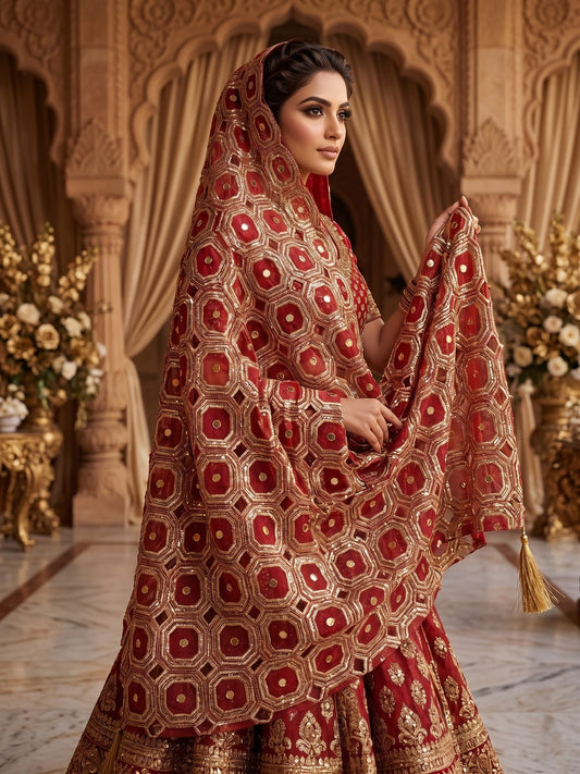 Dilkhush Cutwork Dupatta — product view 1