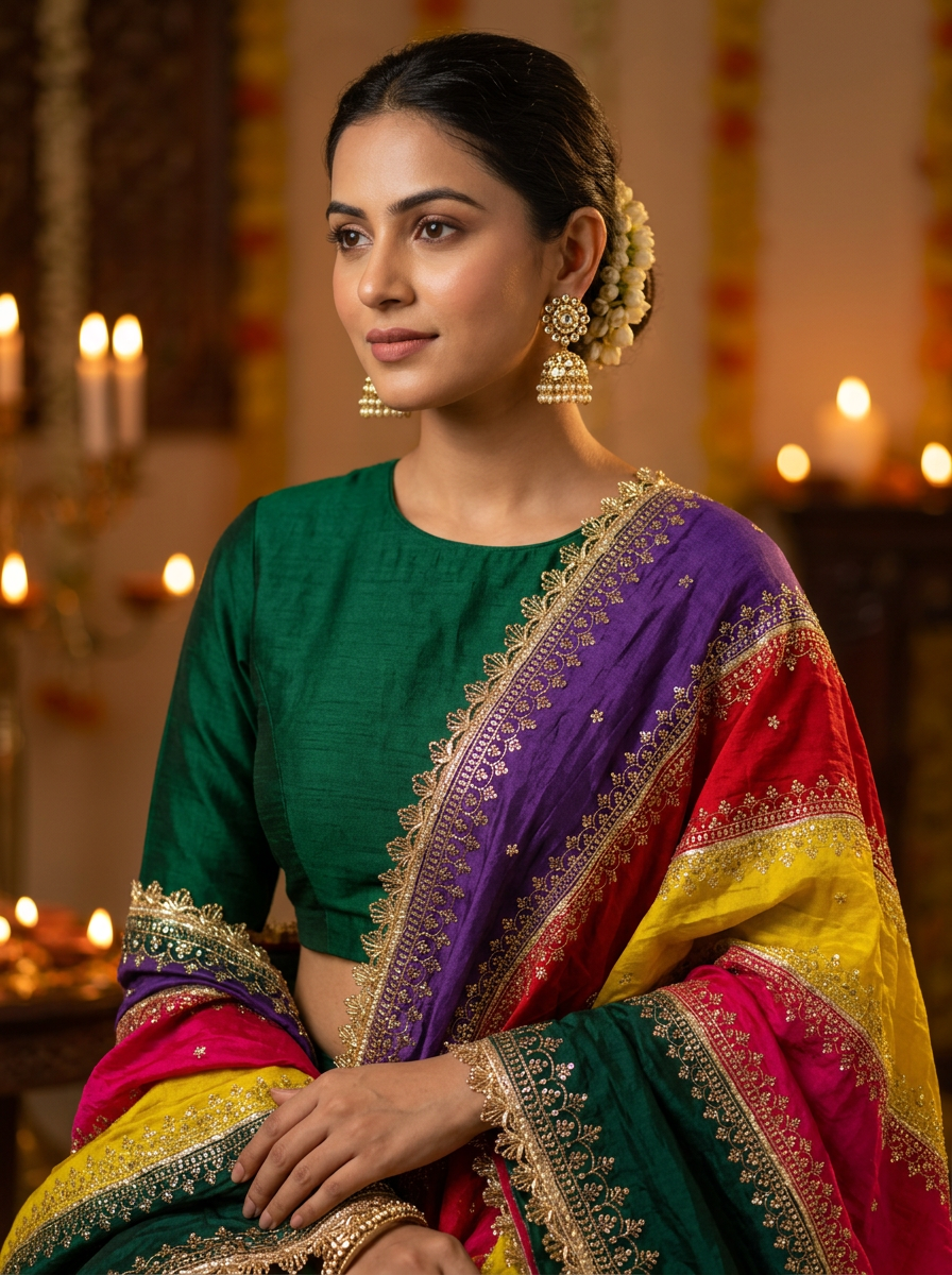 Indradhanush Dupatta — product view 1