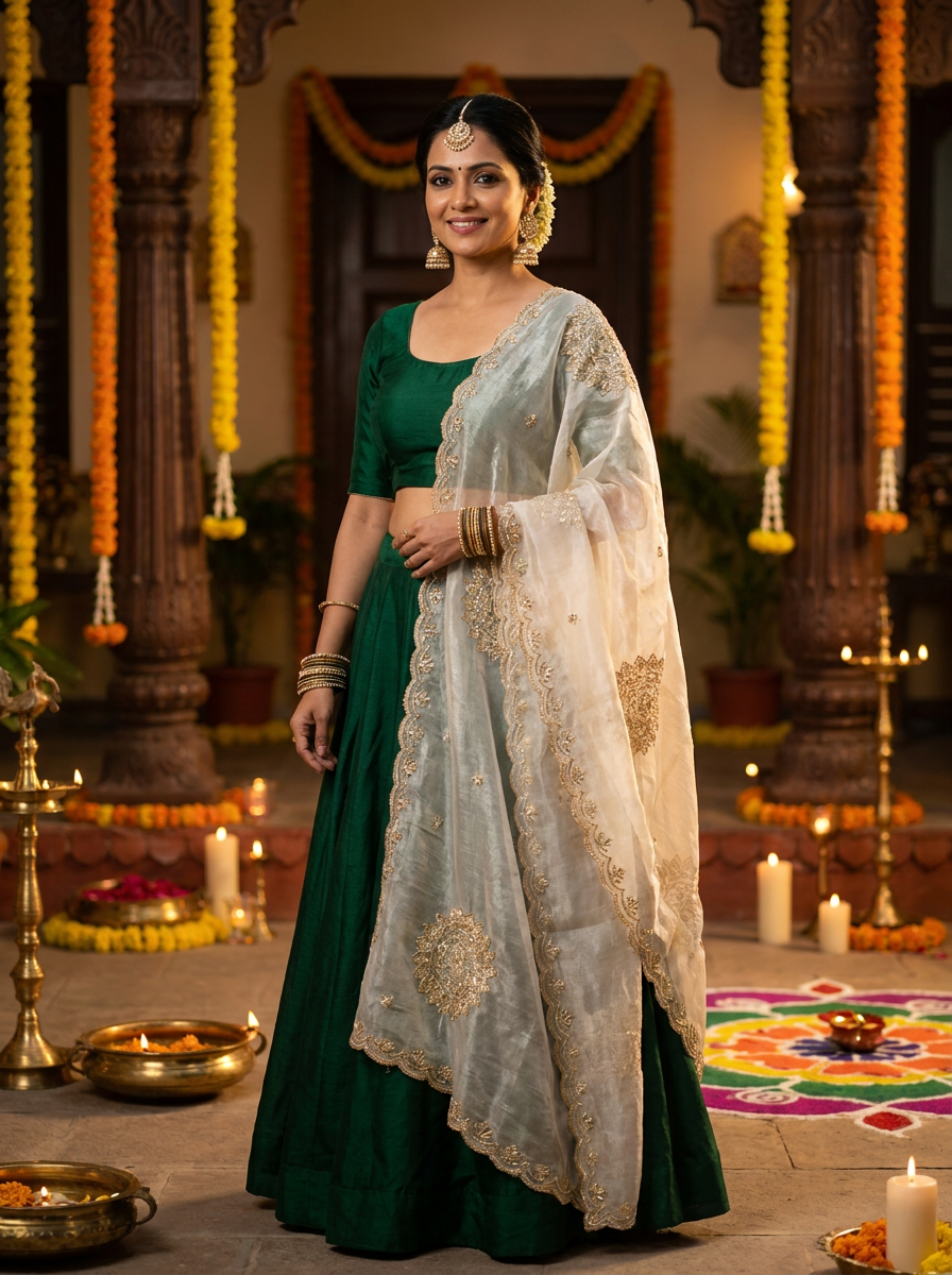 Aabha Zardozi Dupatta — product view 2