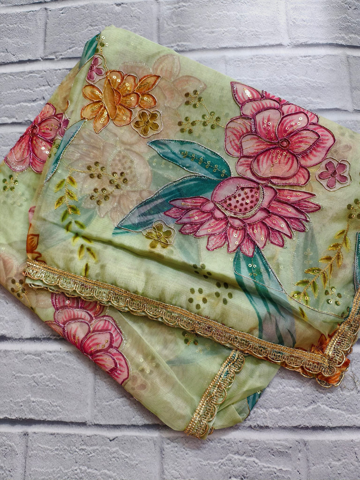 Vasant Hand-painted Dupatta — product view 2