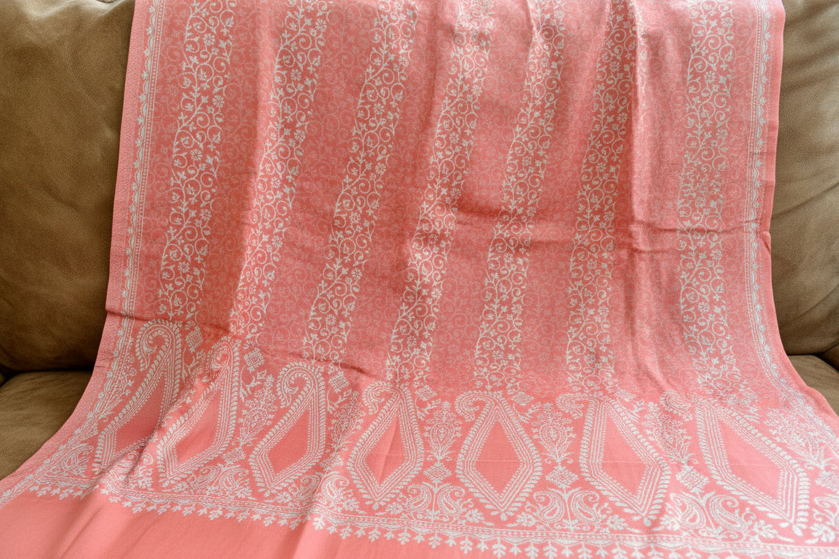 Peach Whisper Soft Woven Stole — product view 2