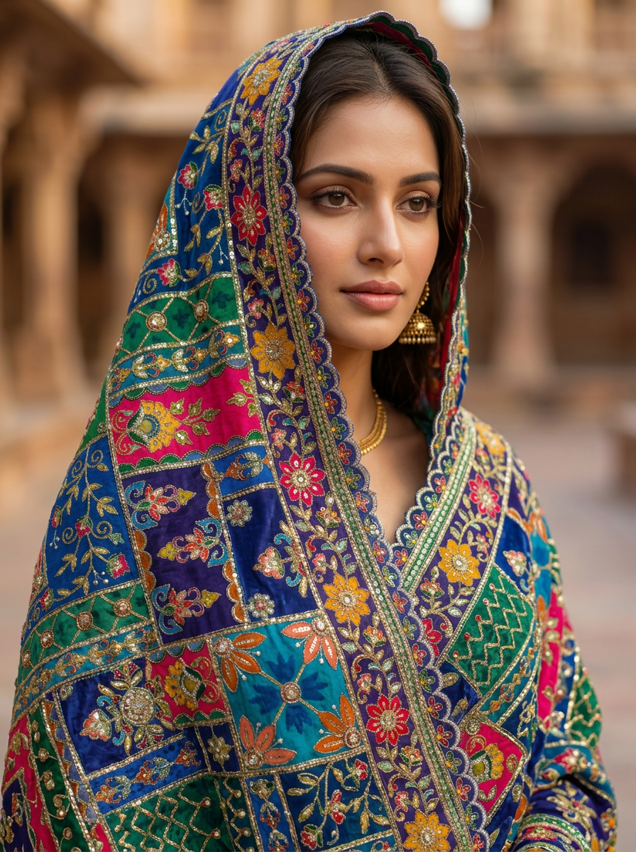 Multicolor Dupatta — product view 2