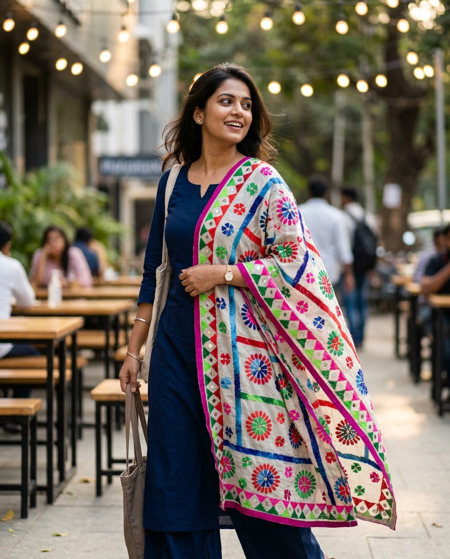 Rangoli Dupatta — product view 2