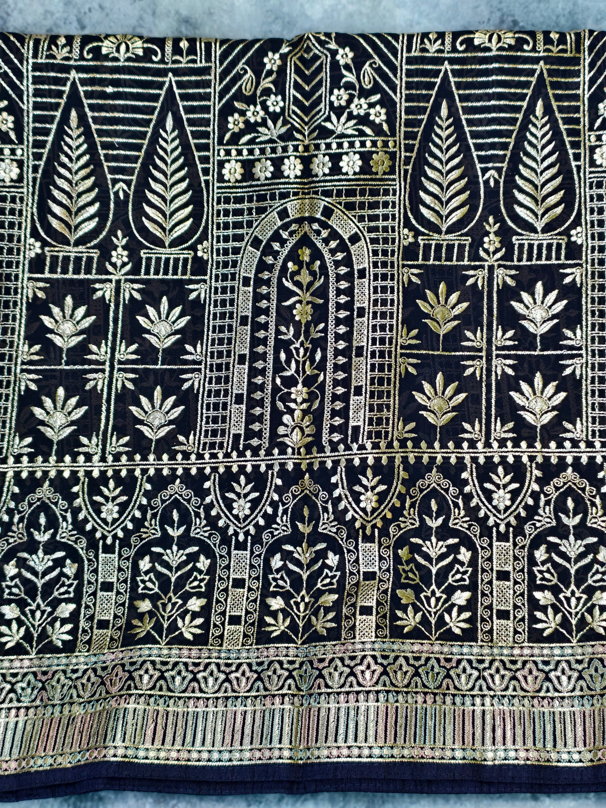Deep Blue Dupatta — product view 3