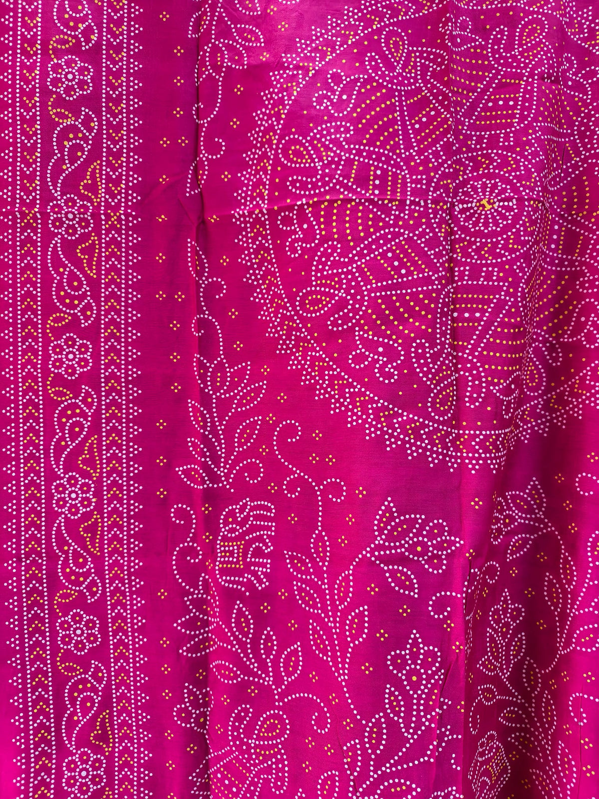 Fuchsia Gold Bandhani Radiance — product view 3