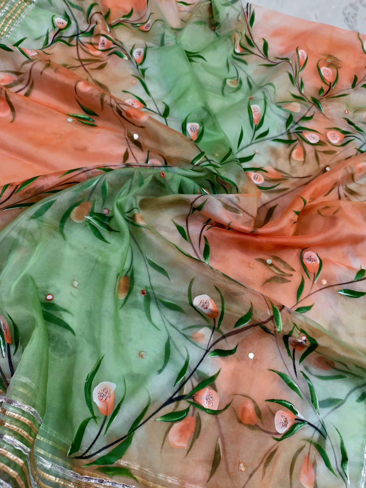 Latika Hand-painted Dupatta — product view 3