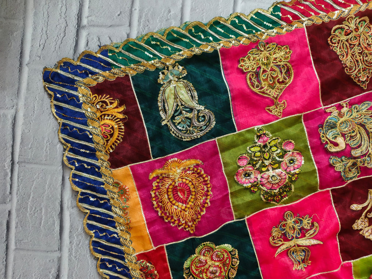 Rangmahal Patchwork Dupatta — product view 4