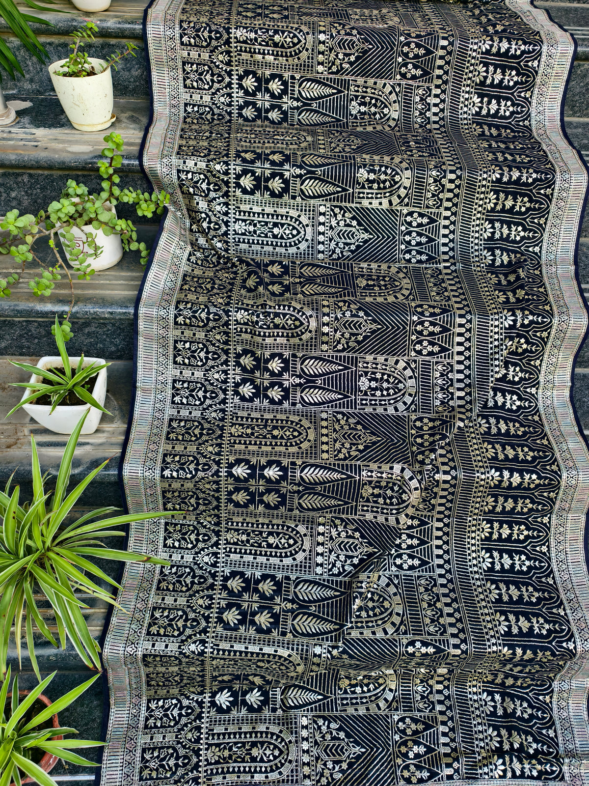 Deep Blue Dupatta — product view 5