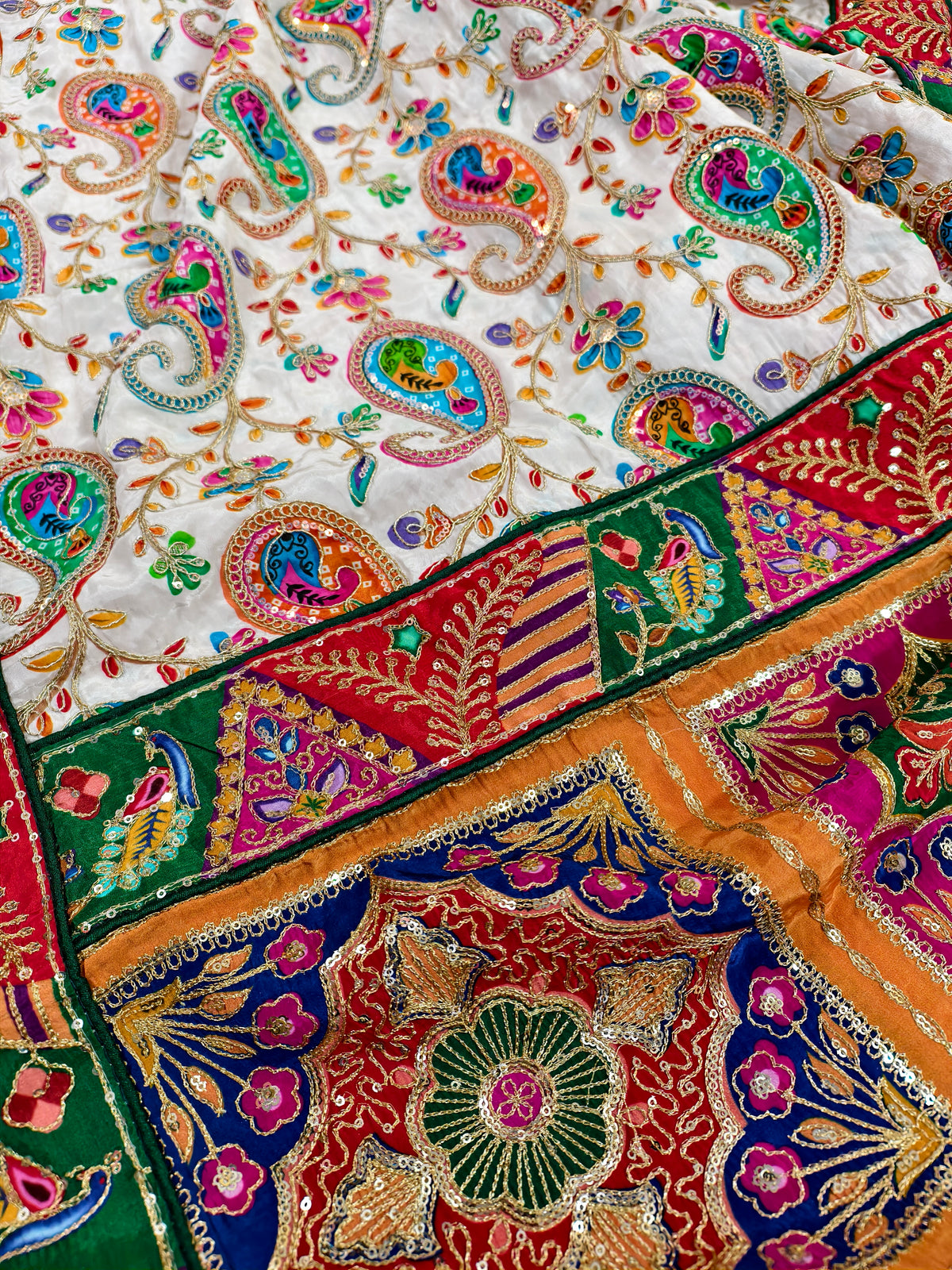 Rajasi Cream Art Dupatta, Cream — product view 6