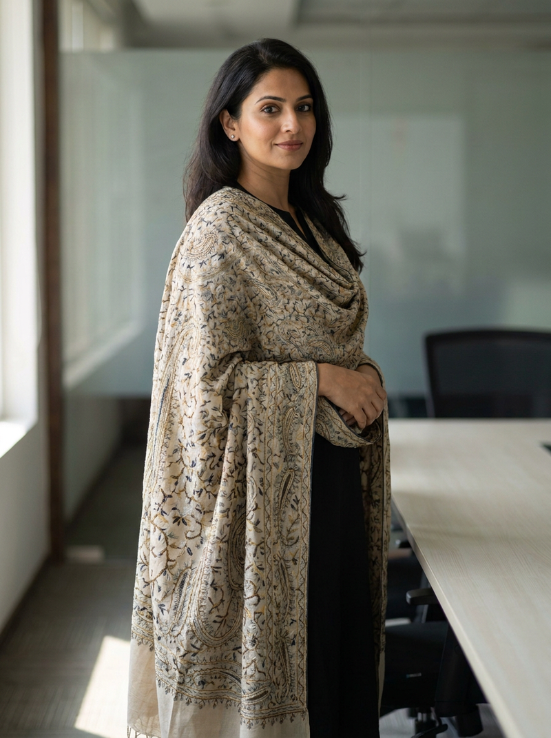 Same model wearing the Nakshi Dupatta