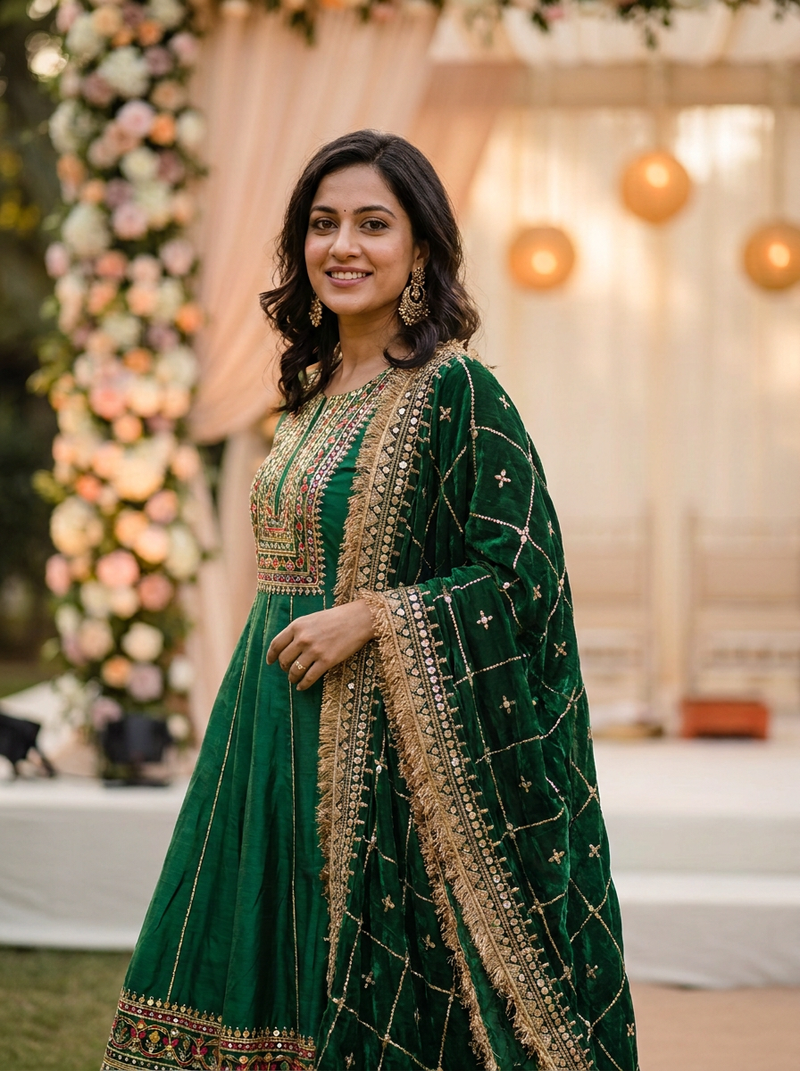 Same model wearing the Nagina Dupatta